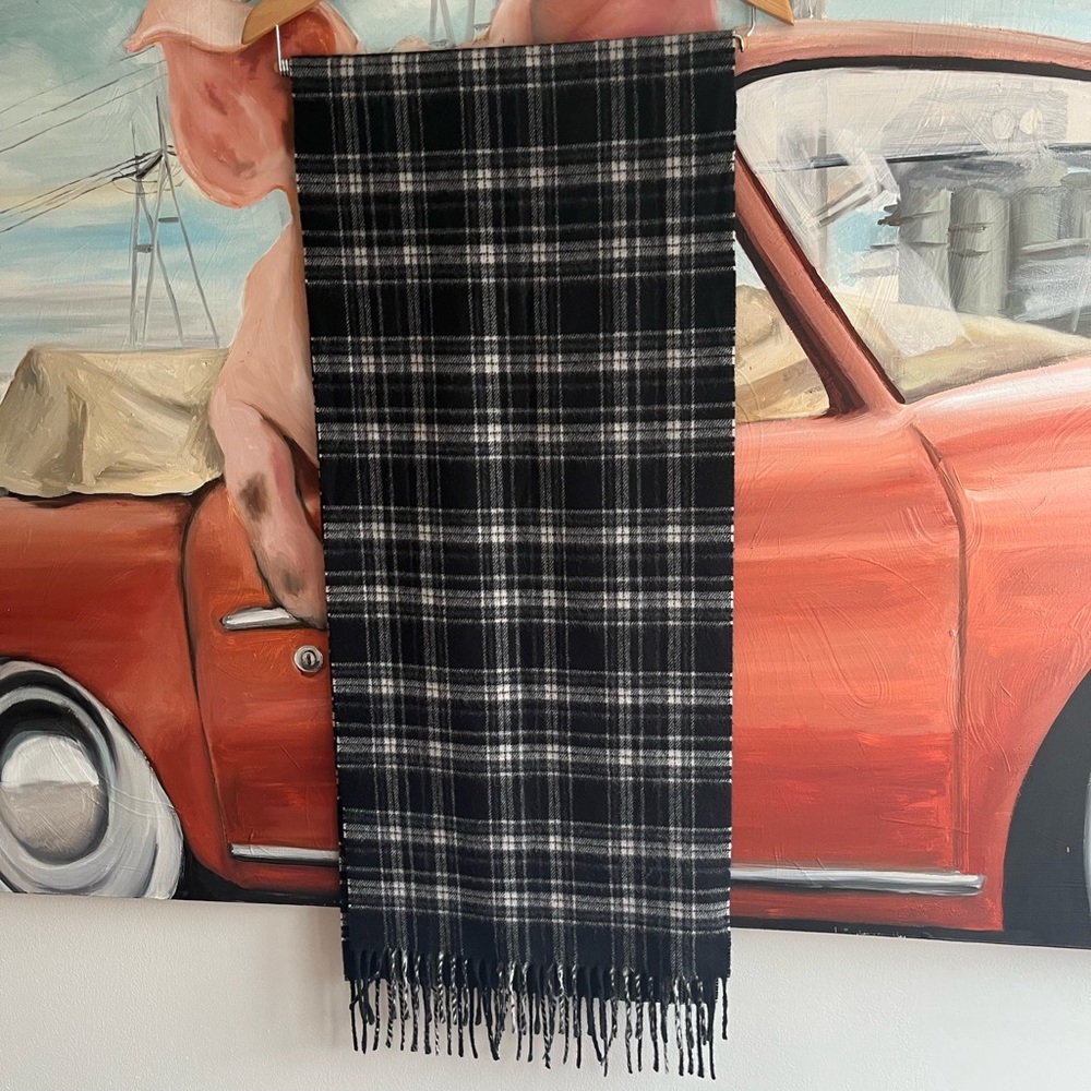 NWOT! Golden Goose Deluxe Brand Goldeny Plaid Scarf - Picture 5 of 13